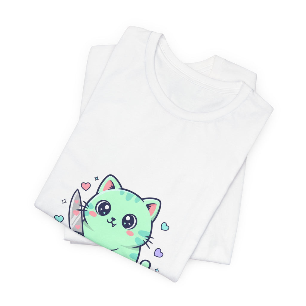 Respectfully No cat tee | Kawaii threat, pastel soft grunge