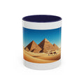 Egypt Pyramids Accent Coffee Mug — Desert Camel Travel Scene (11/15oz)