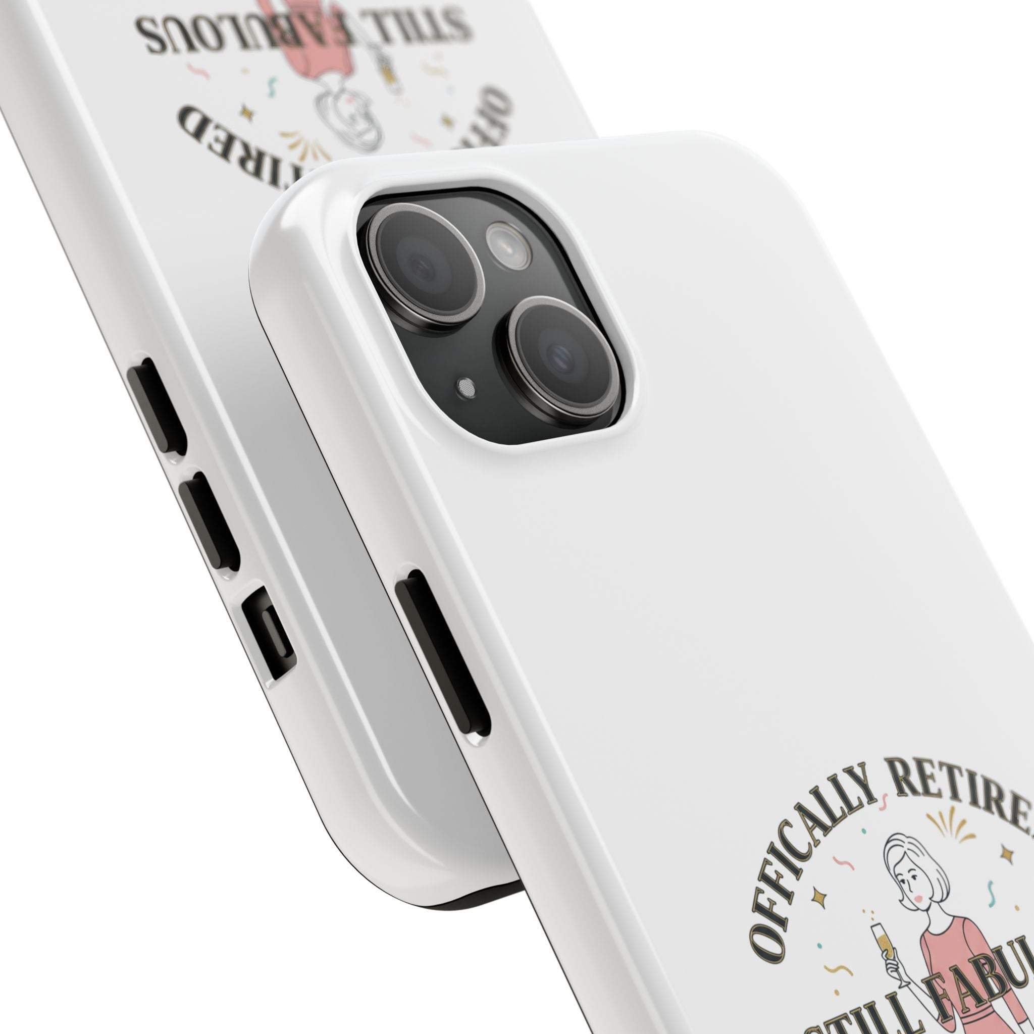 Officially Retired Still Fabulous Phone Case | Retirement, Retro Lady