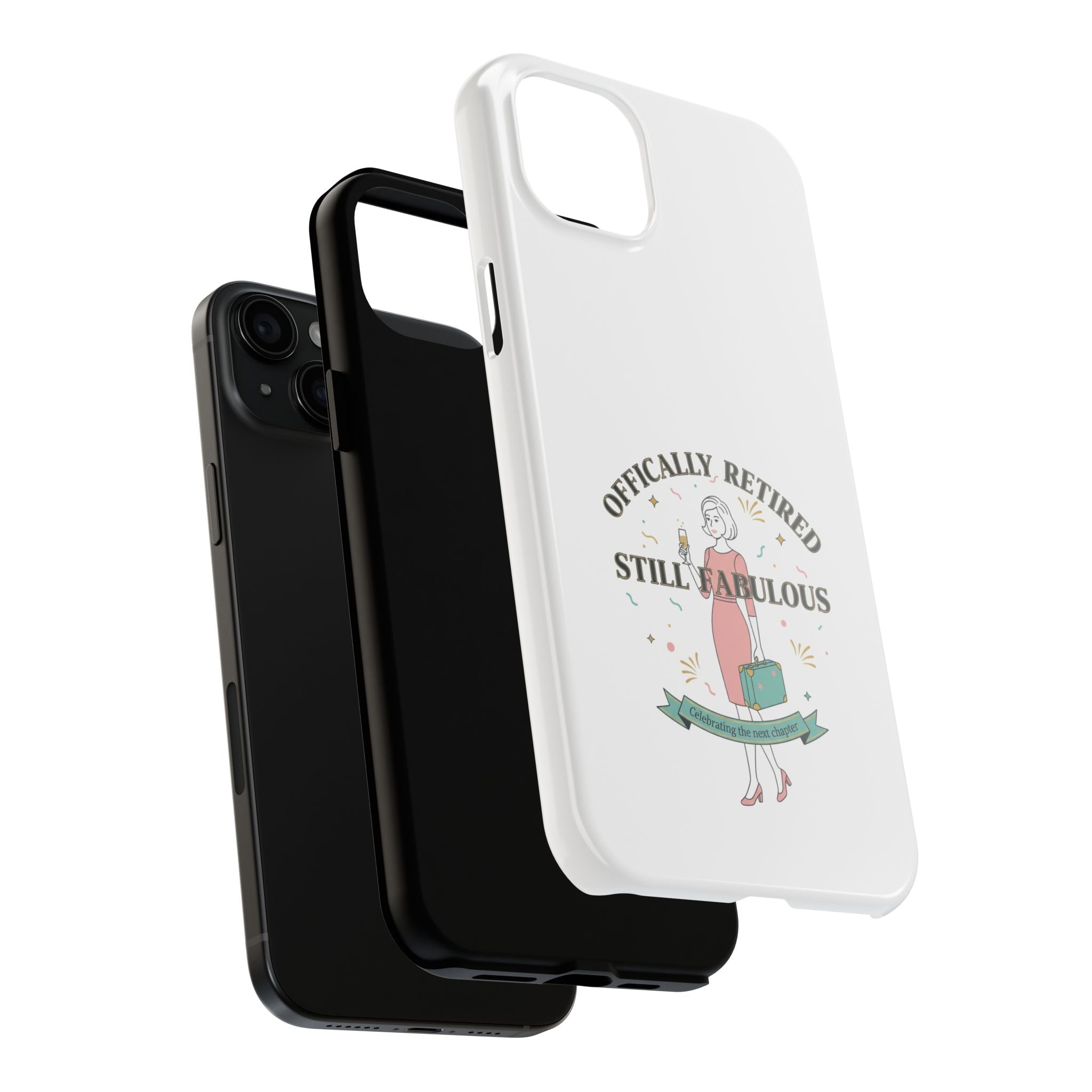 Officially Retired Still Fabulous Phone Case | Retirement, Retro Lady