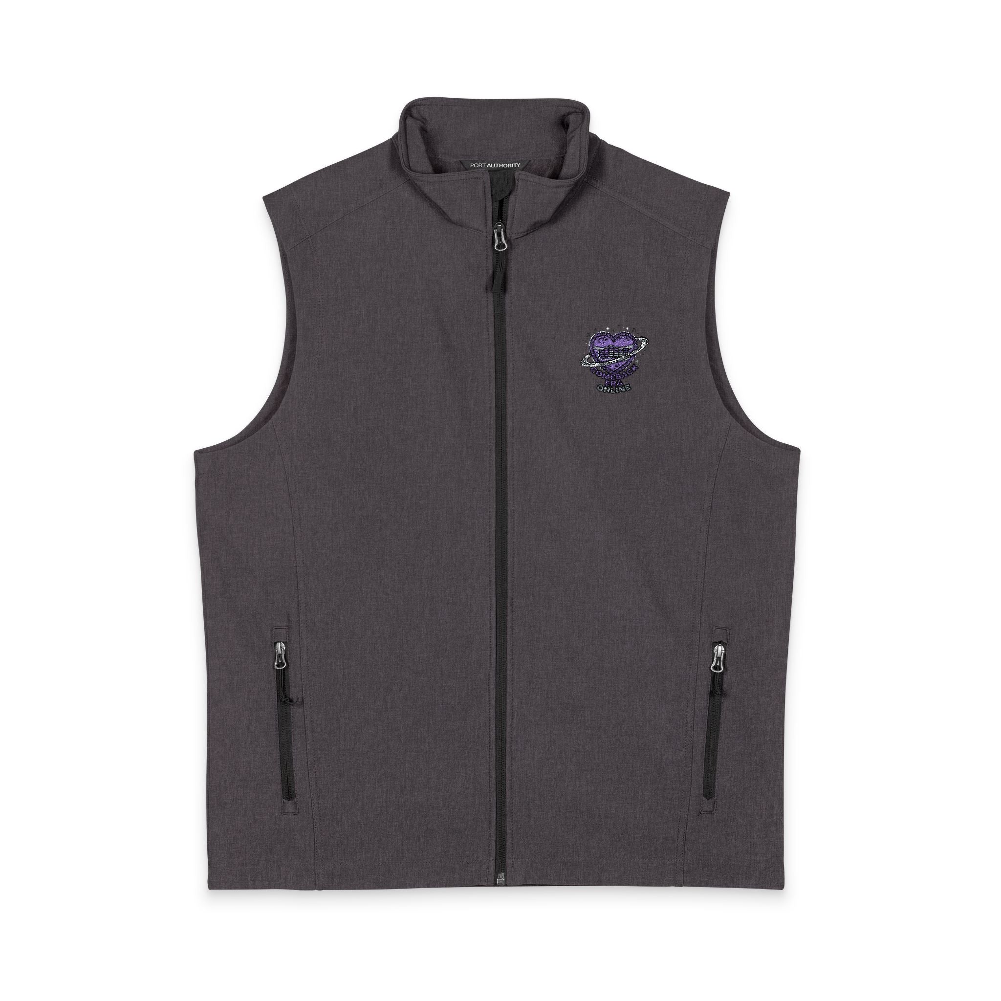 Purple Floral Planet design Vest | Soft Shell Vest