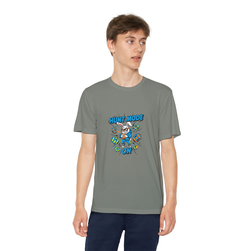 Hunt Mode On Youth T-Shirt | Hunting Mascot Tee