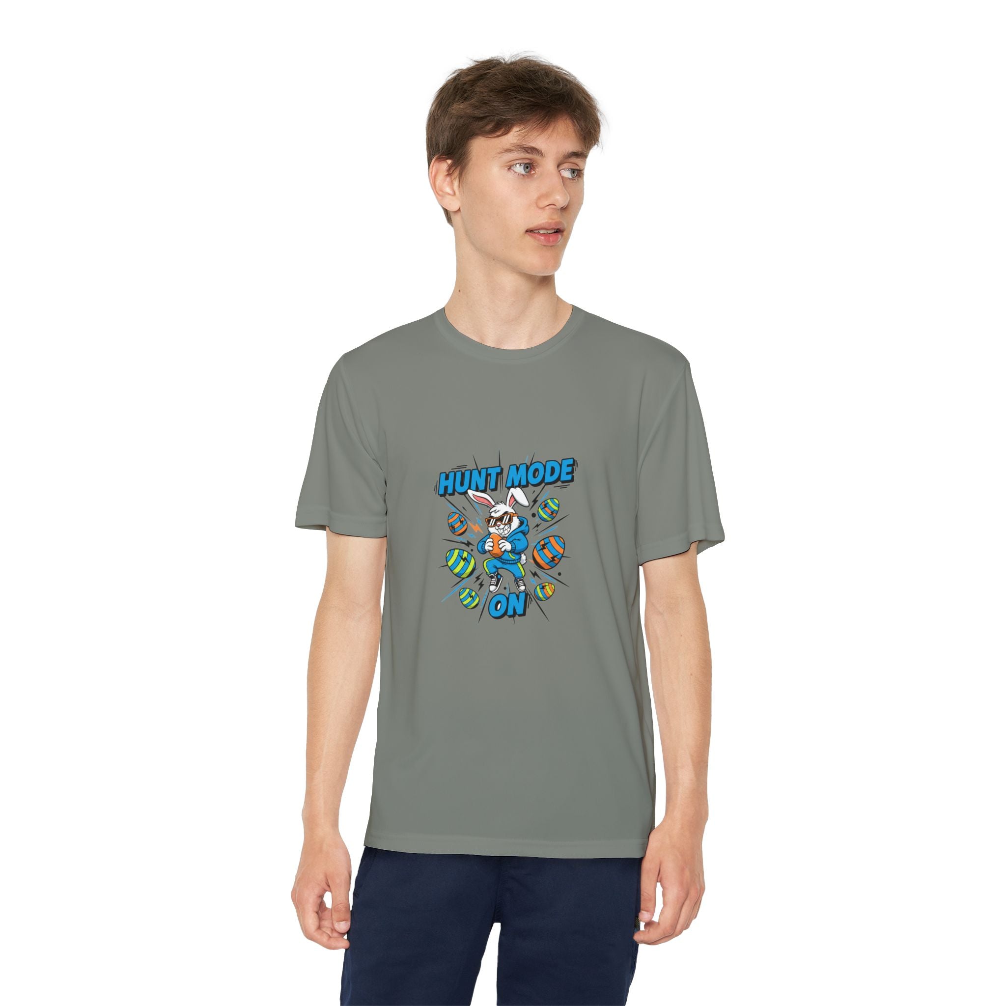 Hunt Mode On Youth T-Shirt | Hunting Mascot Tee