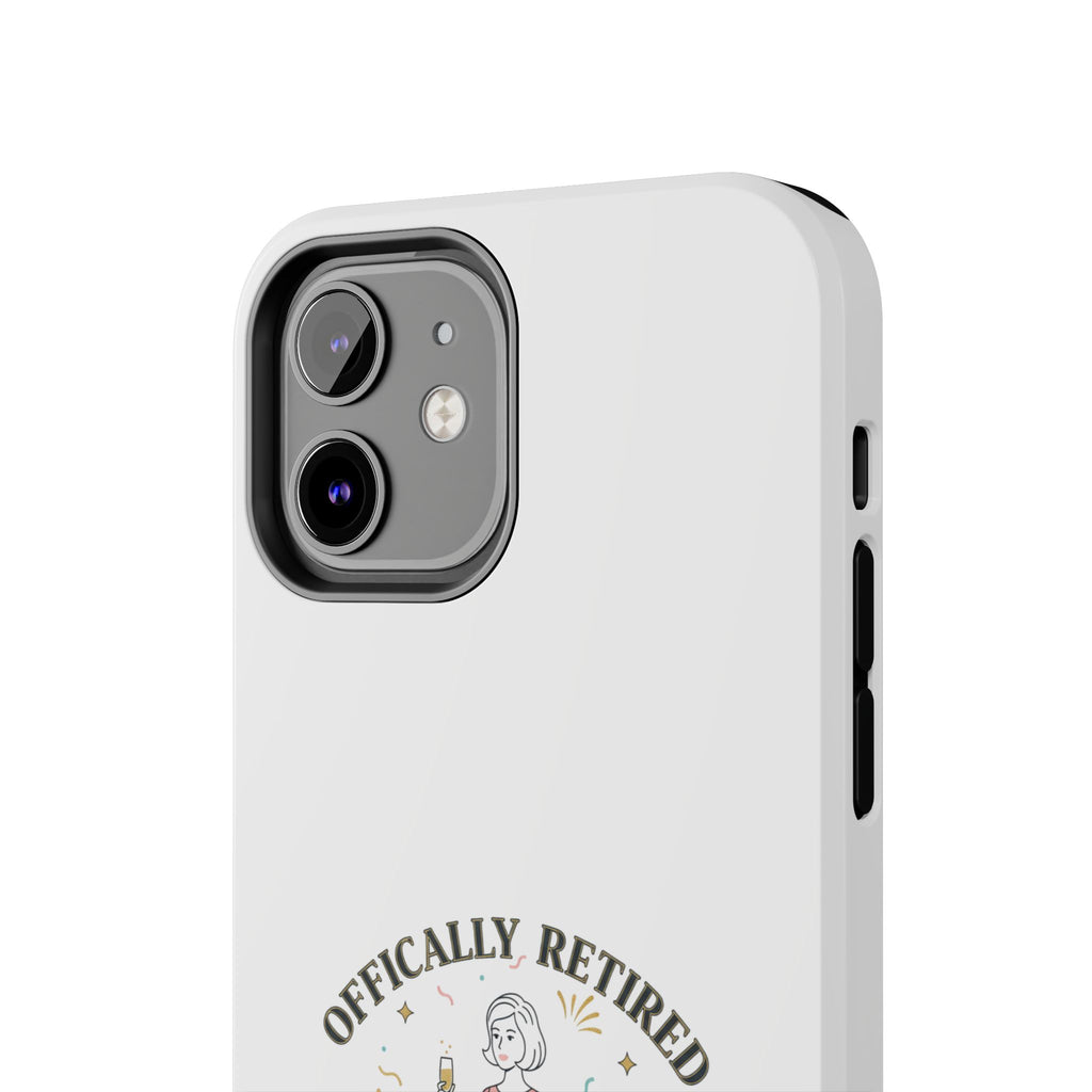 Officially Retired Still Fabulous Phone Case | Retirement, Retro Lady