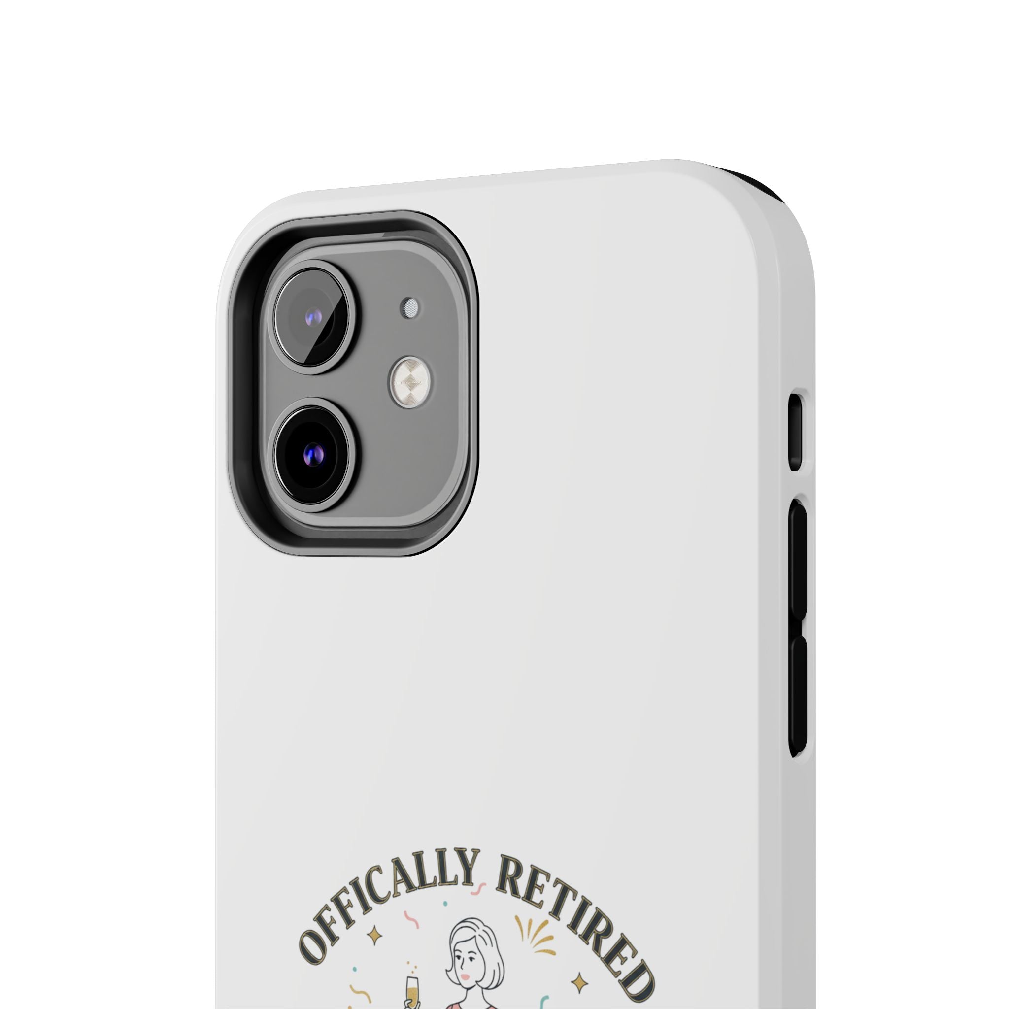 Officially Retired Still Fabulous Phone Case | Retirement, Retro Lady
