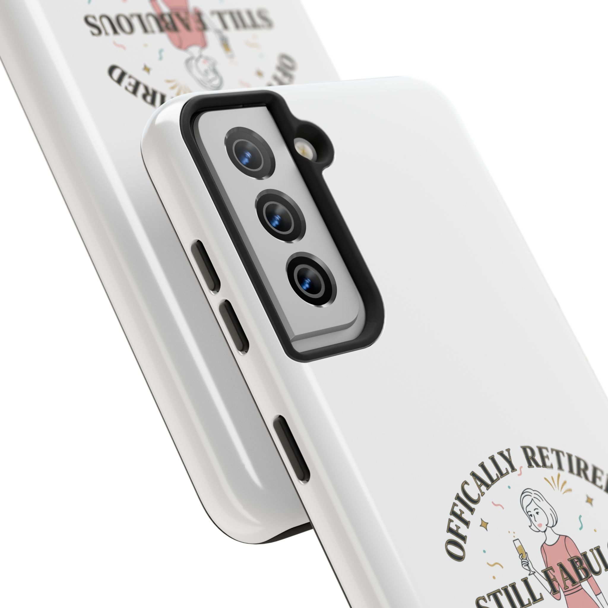 Officially Retired Still Fabulous Phone Case | Retirement, Retro Lady