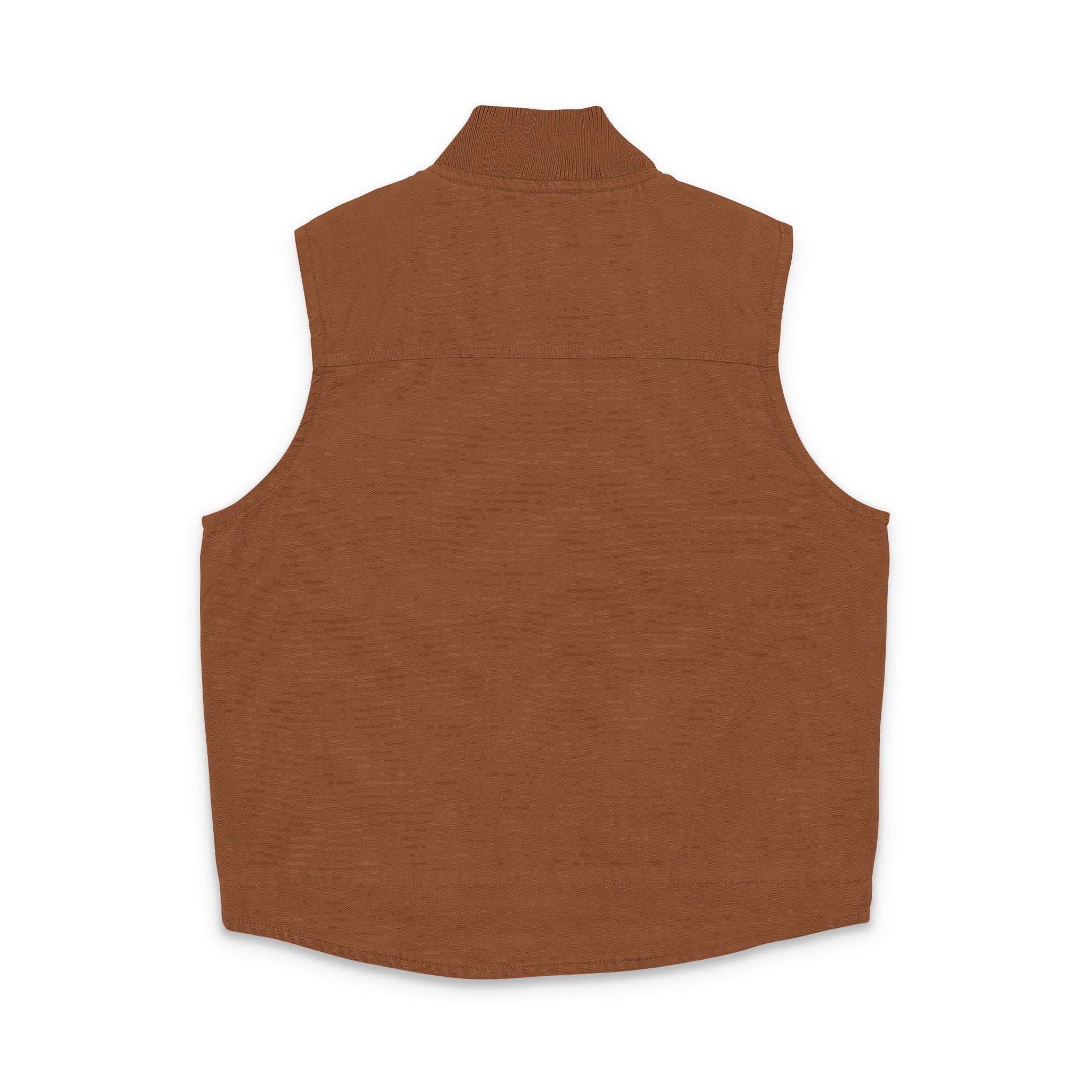 Embroidered Workwear Logo Vest | Washed Duck Cloth Vest