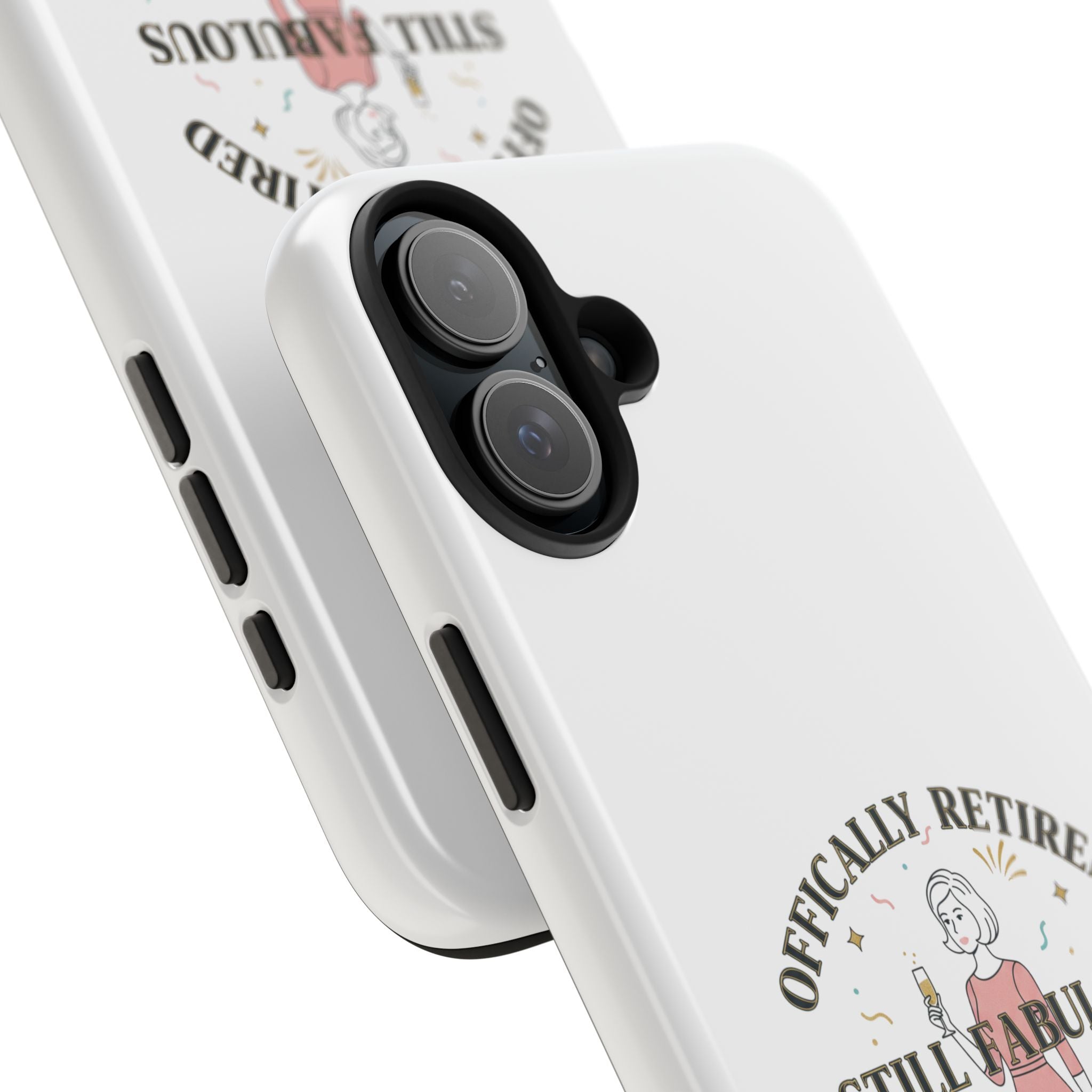 Officially Retired Still Fabulous Phone Case | Retirement, Retro Lady