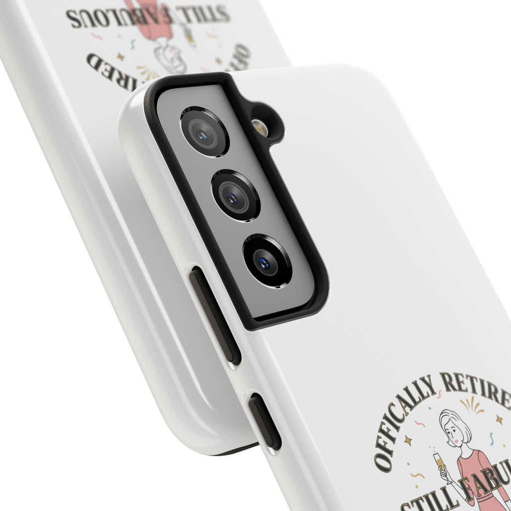 Officially Retired Still Fabulous Phone Case | Retirement, Retro Lady