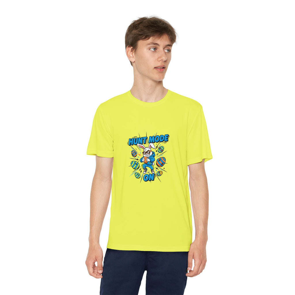 Hunt Mode On Youth T-Shirt | Hunting Mascot Tee