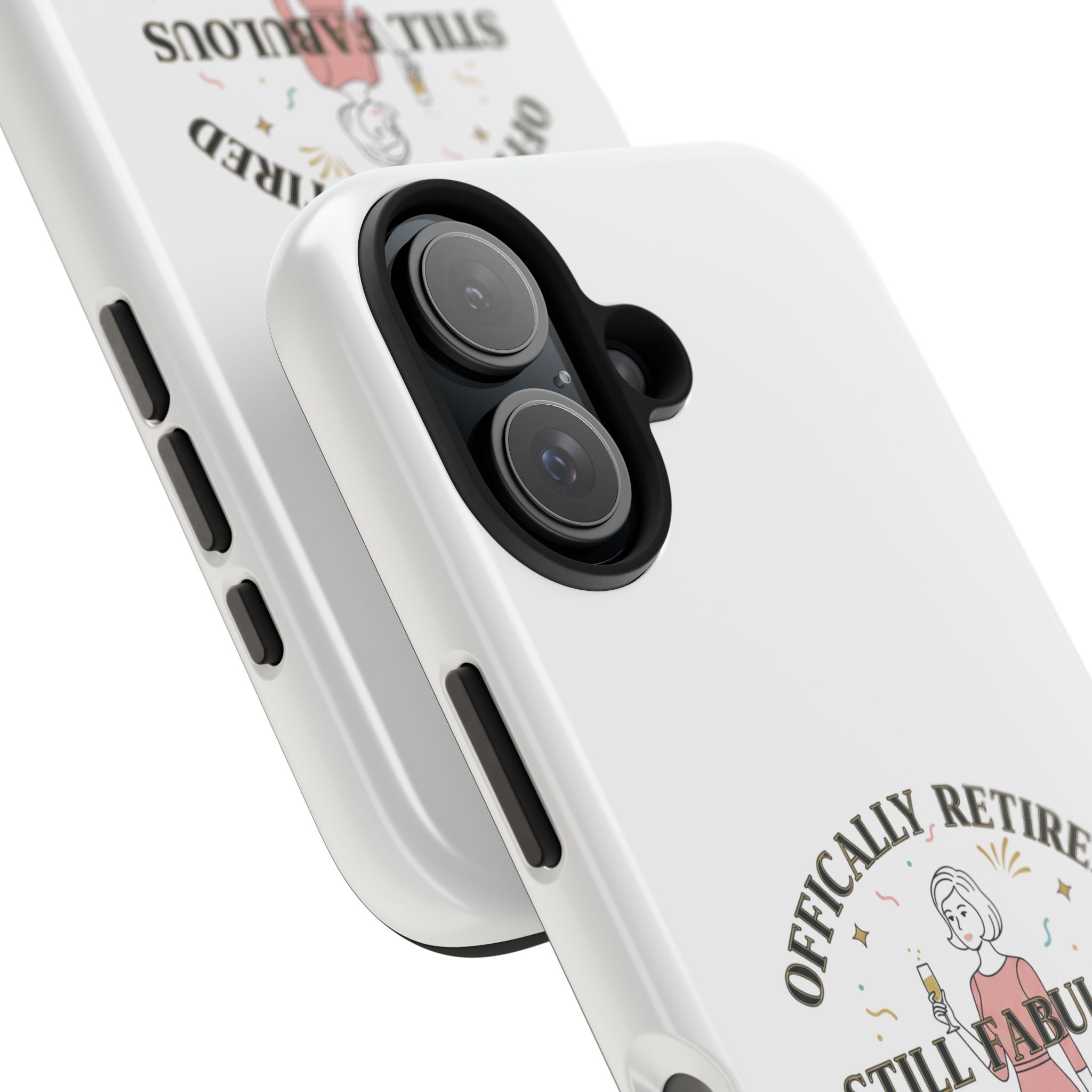 Officially Retired Still Fabulous Phone Case | Retirement, Retro Lady