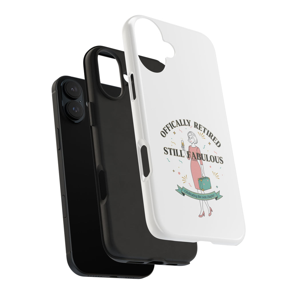 Officially Retired Still Fabulous Phone Case | Retirement, Retro Lady