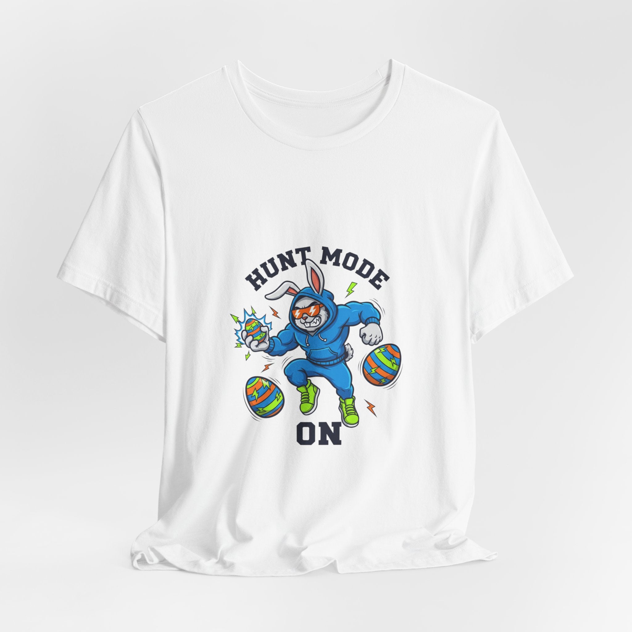 Hunt Mode On Easter Graphic Tee | boys Easter shirt, egg hunter, dinosaur egg