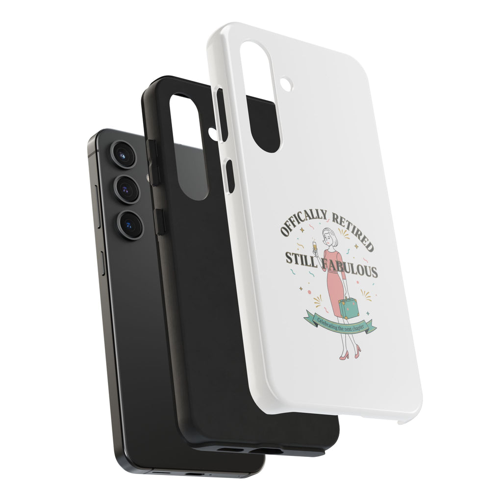 Officially Retired Still Fabulous Phone Case | Retirement, Retro Lady