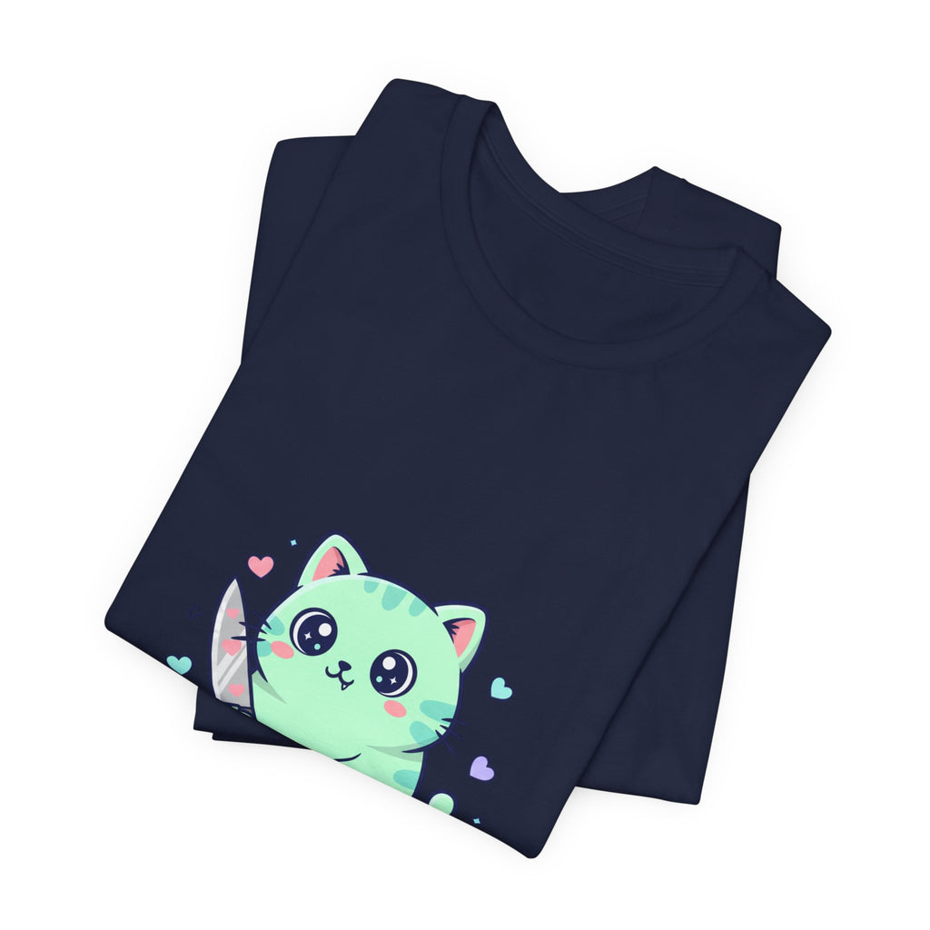 Respectfully No cat tee | Kawaii threat, pastel soft grunge