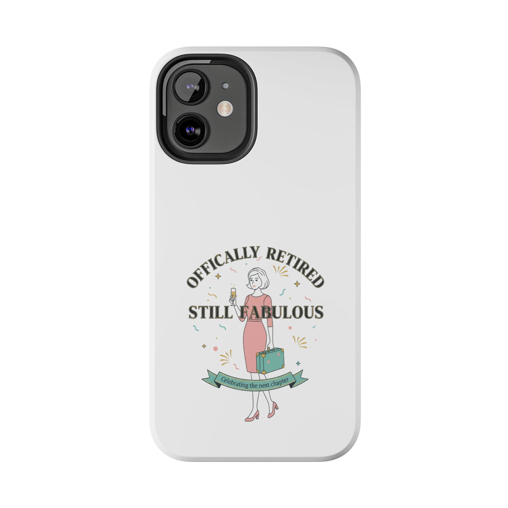 Officially Retired Still Fabulous Phone Case | Retirement, Retro Lady