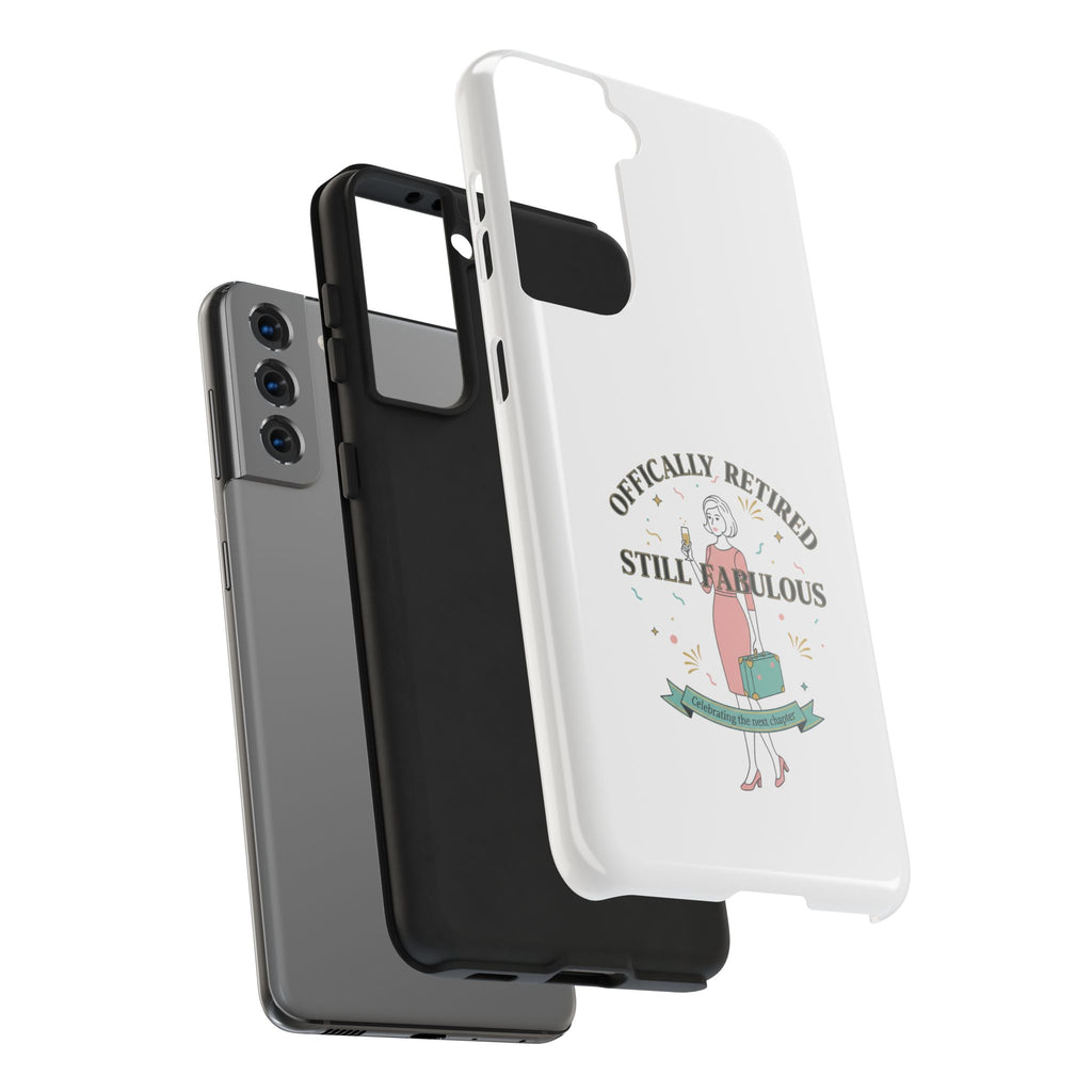 Officially Retired Still Fabulous Phone Case | Retirement, Retro Lady