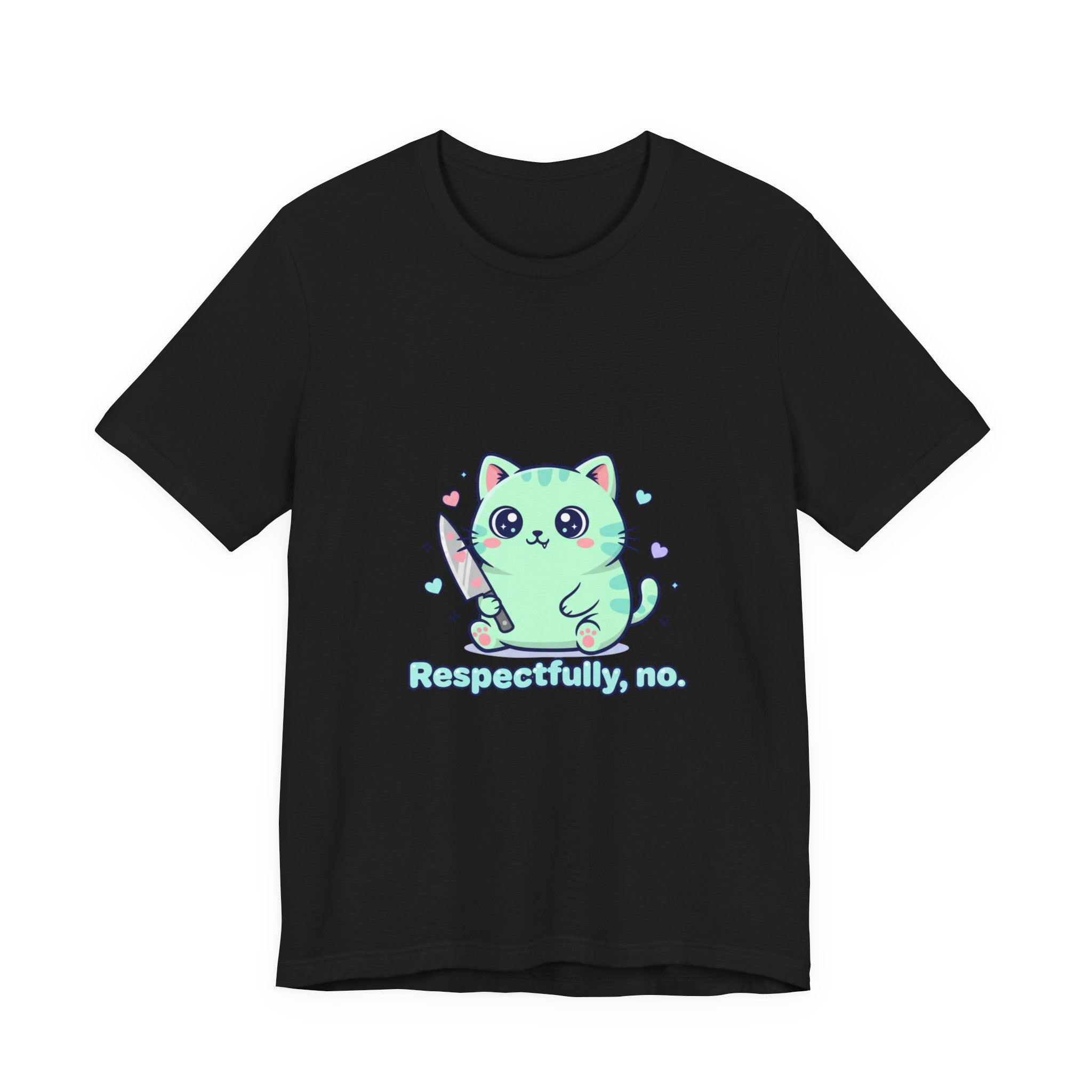 Respectfully No cat tee | Kawaii threat, pastel soft grunge