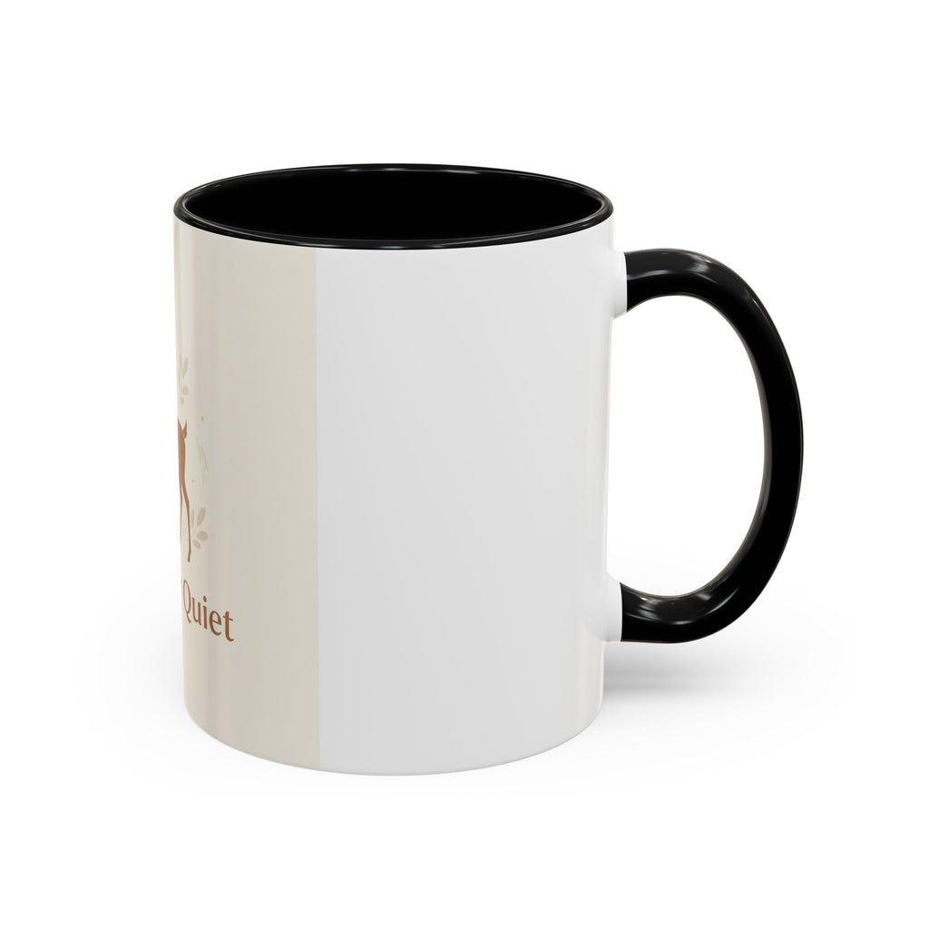 Find Your Quiet Deer Coffee Mug — Rustic Motivational Accent Mug