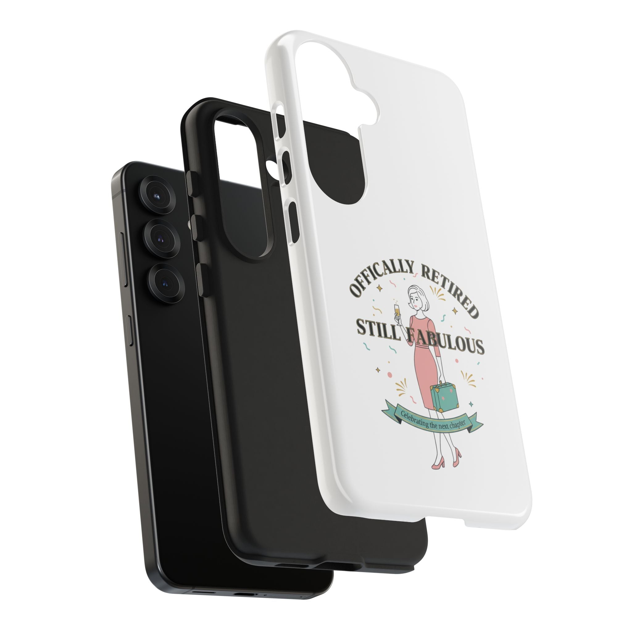 Officially Retired Still Fabulous Phone Case | Retirement, Retro Lady