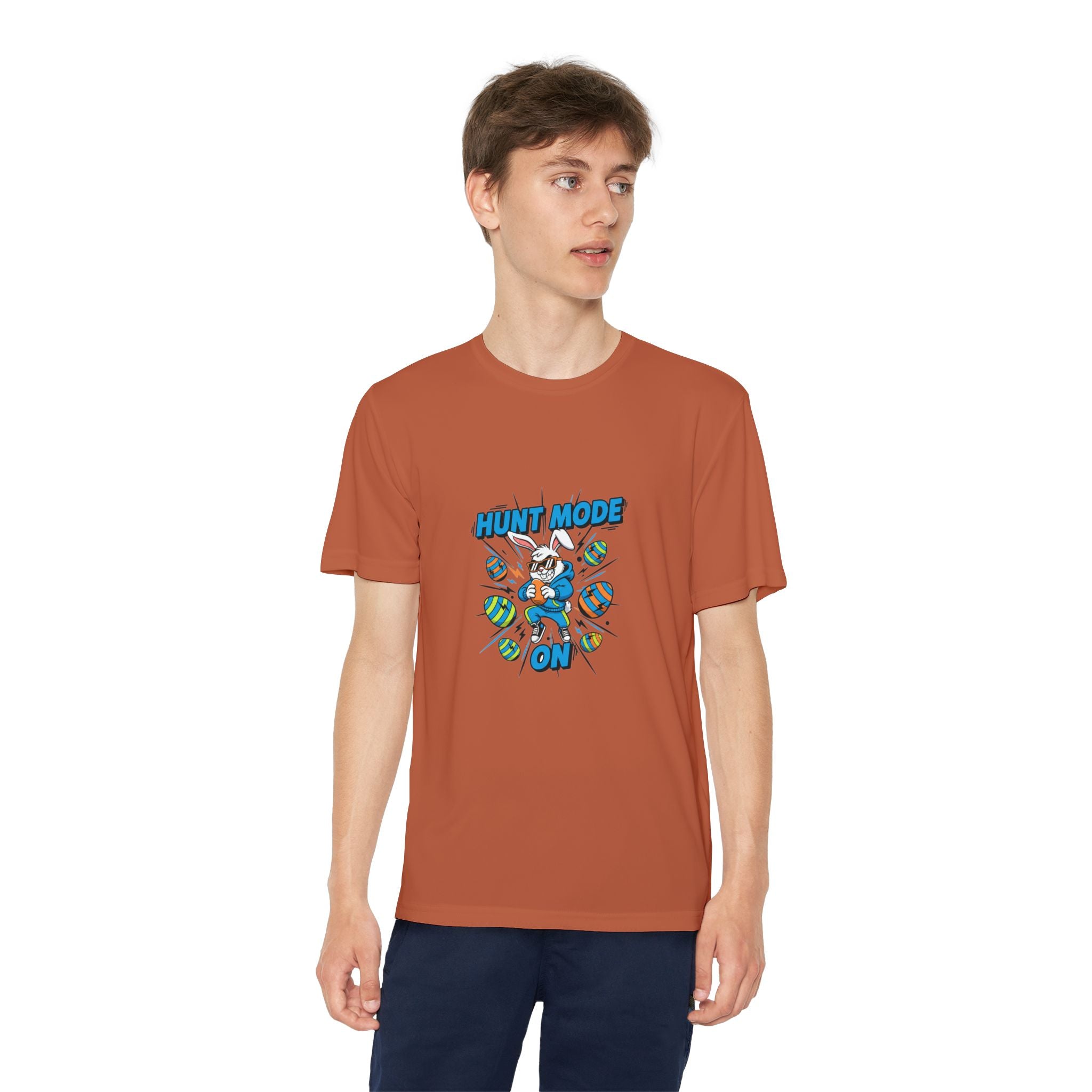 Hunt Mode On Youth T-Shirt | Hunting Mascot Tee