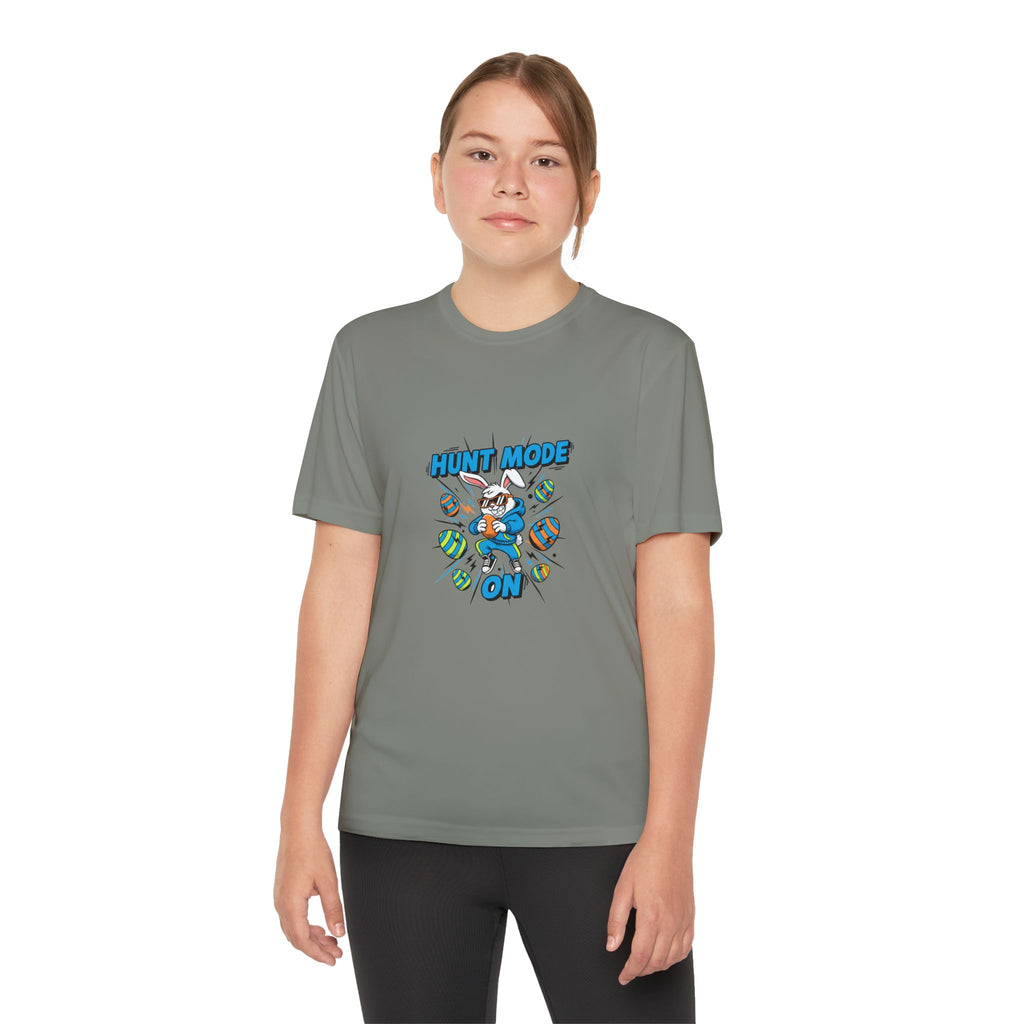 Hunt Mode On Youth T-Shirt | Hunting Mascot Tee