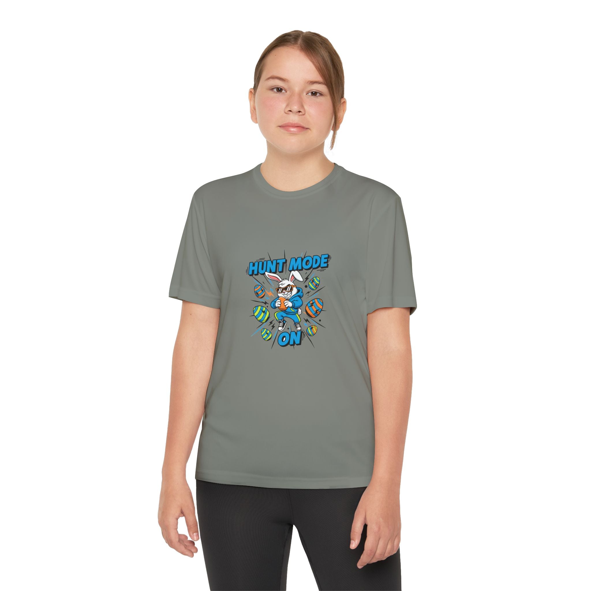Hunt Mode On Youth T-Shirt | Hunting Mascot Tee