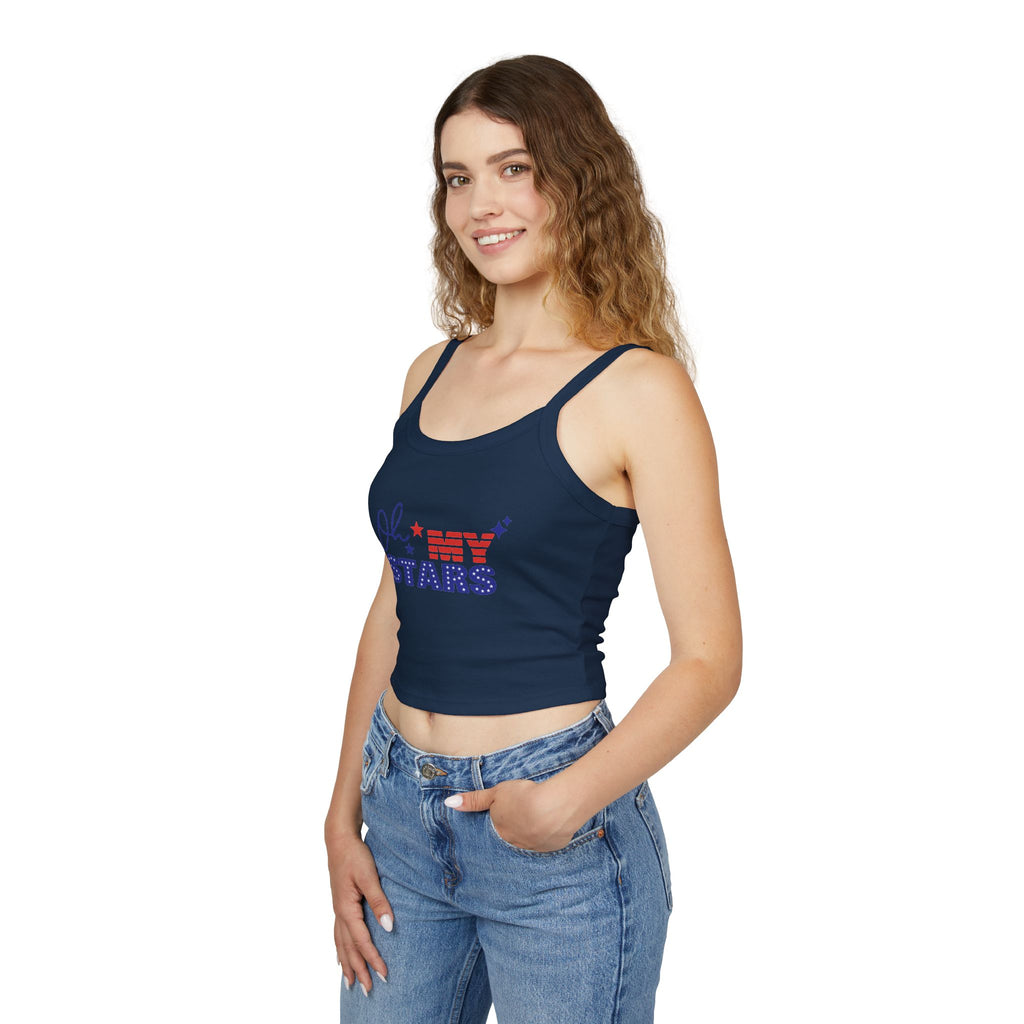 Oh My Stars tank top | Patriotic USA flag lettering, Fourth of July