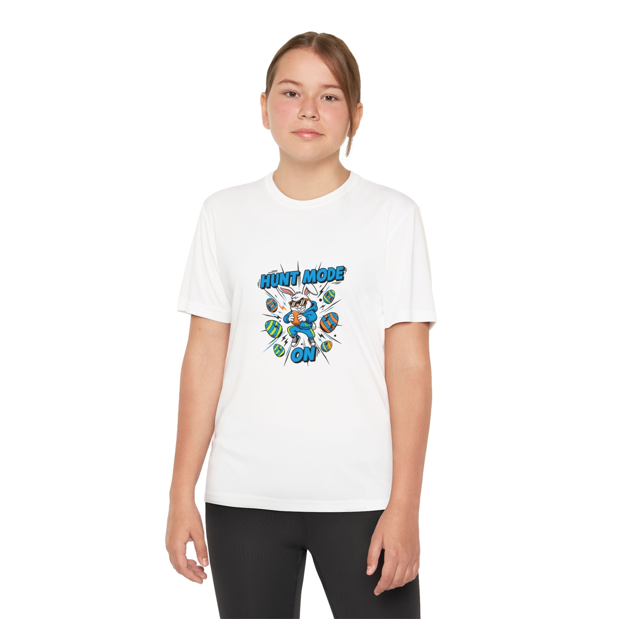 Hunt Mode On Youth T-Shirt | Hunting Mascot Tee