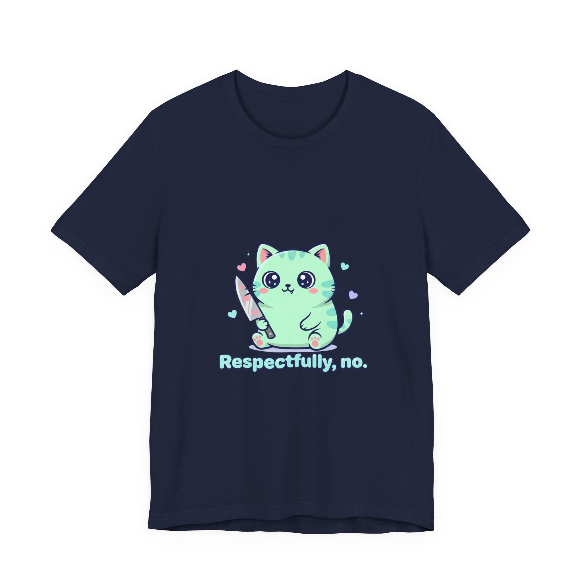Respectfully No cat tee | Kawaii threat, pastel soft grunge